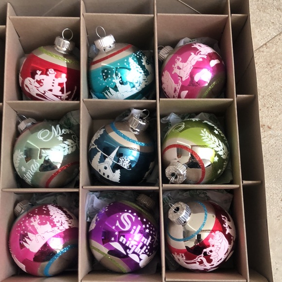 Lot of 2 Different Christopher Radko Shiny Brite Sets of Ornaments Each - LOOK - Picture 3 of 5